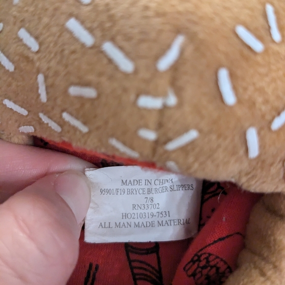 Stride Rite toddler 7/8 Bryce Burger slippers - Picture 5 of 5